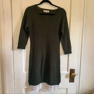 Pink Rose | Sweater Dress